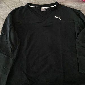 Black Puma long sleeve top. Size L.